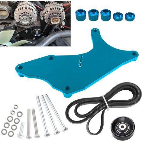 LS truck/SUV dual alternator mount compatible with 1999-2013 engines: 4.8L, 5.3L, 6.0L, 6.2L. (1/4)
