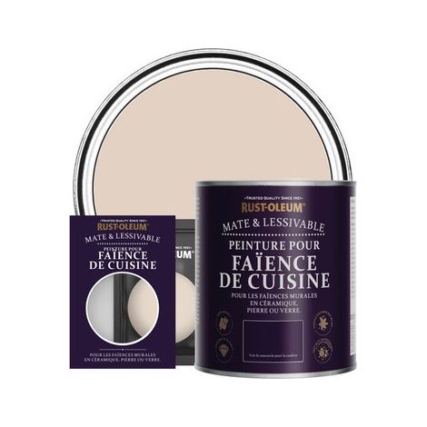 Peinture pour Faïence de Cuisine, Finition Mate - Pêche (1/2)