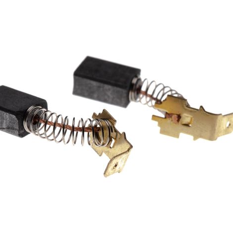 vhbw 2x Kohlebürste 6 x 9 x 12,5 mm kompatibel mit Makita HR2400, N9504B, NHP1010, NHP1030, NHP1300S, NHP1310 Elektrowerkzeug + Feder