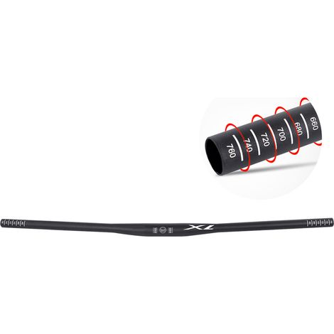 Guidon de barre montante plate de cyclisme GUB XL pour vélo de montagne vtt 31.8780mm (1/5)