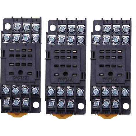 supports de relais de puissance sur rail DIN PYF14A, 14 broches, pour MY4NJ HH54P MY4 (1/5)