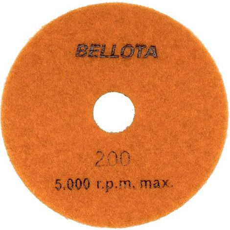 Disque de polissage diamanté flexible Ø100 mm BELLOTA  200 (1/4)