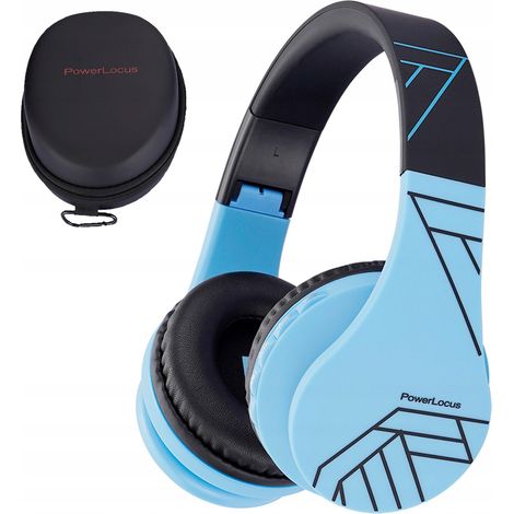 Cuffie wireless on-ear PowerLocus P1Kids per bambini con cavo e custodia (1/5)