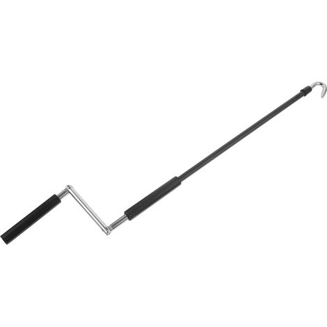 Manivelle Télescopique en Fer 59,5 Cm pour Store Rétractable de Pergola, Facile à Manipuler Ranger, pour Espaces Extérieurs et Patios (1/5)