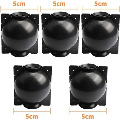 (noir - 5 cm) Pot de bouturage pour plantes de jardin, boule de bouturage, boîte de greffage, boules de semis pour la multiplication par greffage, fournitures de jardinage (1/4)