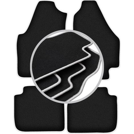 Tapis de sol Carlux argentés pour : Fiat Idea monospace (2003-2010) (1/5)