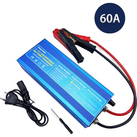 Lithium-Batterieladegerät, 3-Stufen-Ladung, intelligente Technologie, LS60 Clip, EU (1/2)
