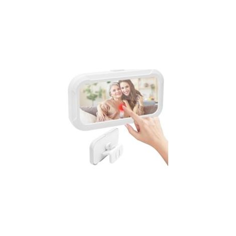 Supporto impermeabile per smartphone da doccia, rotazione a 360°, universale per bagno e cucina - Crezuo (1/4)