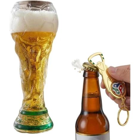 Verre à bière Coupe du Monde 2026 - 500 ml - Verre durable - Cadeau élégant pour homme, papa, Fête des Pères, anniversaire et jour de match - Parfait AA (1/5)