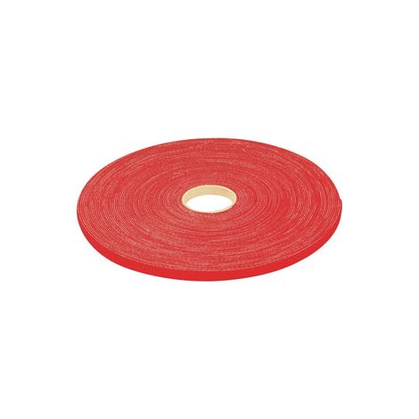 Rouleau de lien auto-agrippant 10 mm rouge - 20 m