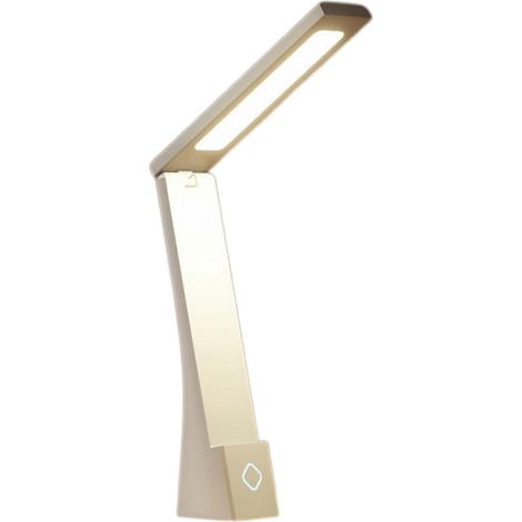 Lampe de bureau pliable, 3 effets lumineux réglables - Lampe de bureau LED rechargeable par USB, protection des yeux adaptée aux étudiants, lampe de lecture de chevet (1/5)