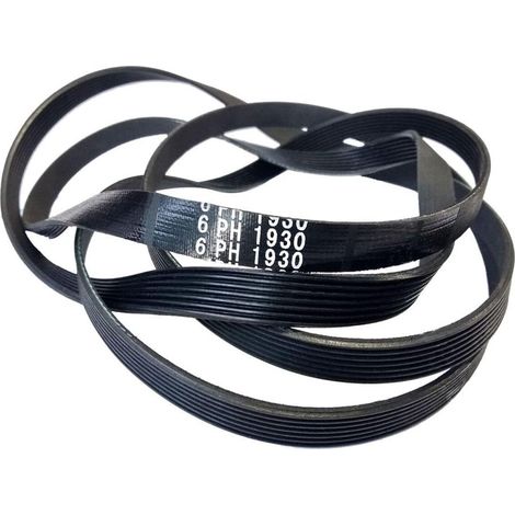 Courroie Trapézoïdale 1930 PH6 pour Sèche-Linge, 6 Nervures, Longueur 1930mm, Pièce de Rechange Compatible (1/3)