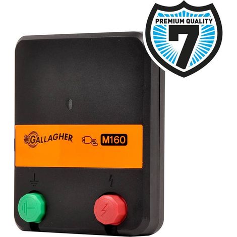 Electrificateur Gallagher M160 230V pour clôtures jusqu'à 9km pour chevaux, bovins, chiens et chats (1/4)