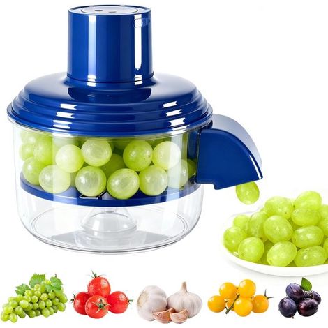 Pelapatate elettrico automatico per uva e ciliegie, senza fili e ricaricabile, un valido aiuto in cucina per insalate e picnic. (1/5)