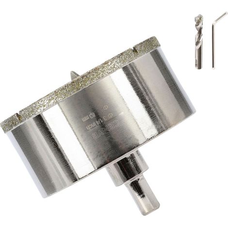 3-1/4 Pouces 83mm scie cloche carrelage foret diamant carrelage avec foret de centrage Revêtue de diamant Adaptée pour Verre Marbre Porcelaine et Céramique (1/5)