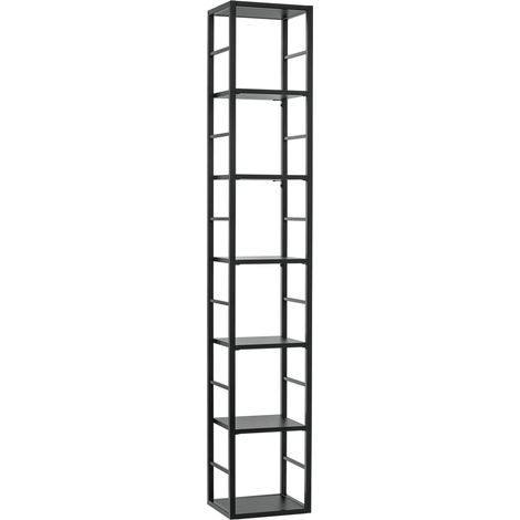 Étagère Switch en métal 7 niveaux - L 30 x P 25 x H 176 cm - Noir - Livraison gratuite (1/5)