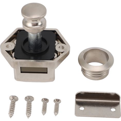 AUTRES Verrou à bouton-poussoir pour armoire de camping-car, mini verrou à bouton-poussoir en alliage de zinc pour armoire de camping-car et autres coffres de rangement (1/5)