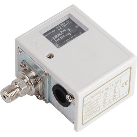 20-kg-Druckschalter, Vollkupferkern, Schutzart IP40, für Wäschetrockner, Boiler und Wasserkühler, 1/2-Zoll-Anschluss, AC 125 V bis AC 250 V, Losgröße (1/5)