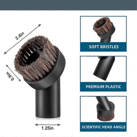 Accessoires pour aspirateur sans fil : brosse en crin de cheval (1/5)