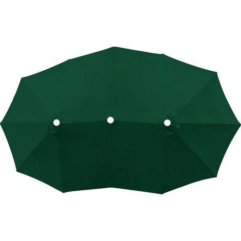 Toldo para sombrilla, tejido impermeable, tamaño universal, verde oscuro, 2M-a (1/2)
