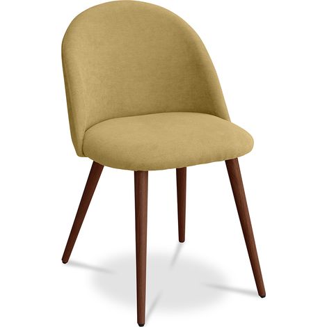 Silla de Comedor - Tapizada en Tela - Estilo Escandinavo - Evelyne
