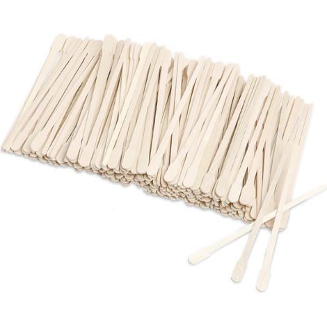 200pcs Bâtons de Cire d'Épilation en Bois - Spatules en Bois pour Sourcils, Visage et Petits Bâtons d'Épilation - Idéal pour une Application Précise (1/5)