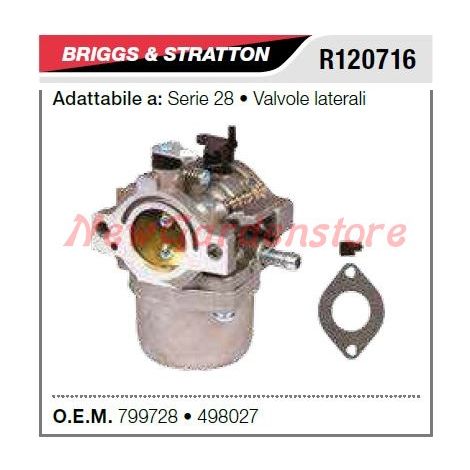 Carburatore B&S tagliaerba tosaerba rasaerba serie 28 valvole laterali R120716