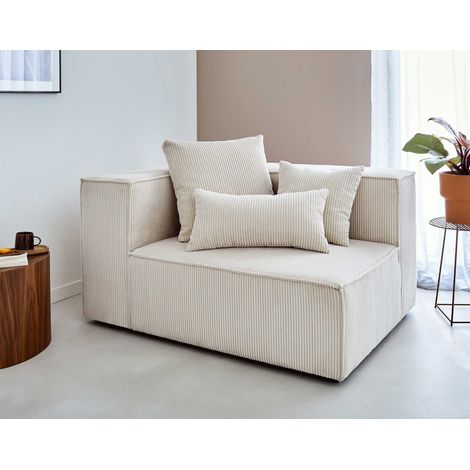 Colombine – sitzelement links – aus cord - beige (1/5)