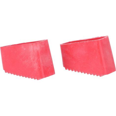 Set mit 2 Trittleiterfüßen, Mehrzweck-Leiterfüße, rutschfeste Leiterpads – 5,50 x 3,50 x 2,50 cm – Rot (1/4)