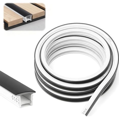 Profilé LED En Silicone Noir, 10M 12X12 Mm Diffuseur Profilé Flexible (1/5)