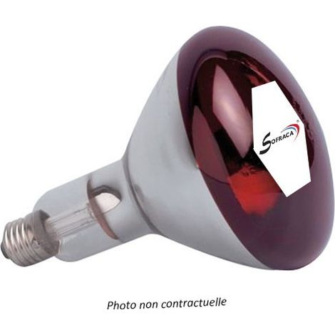 Ampoule rouge pour lampes chauffantes - Sofraca