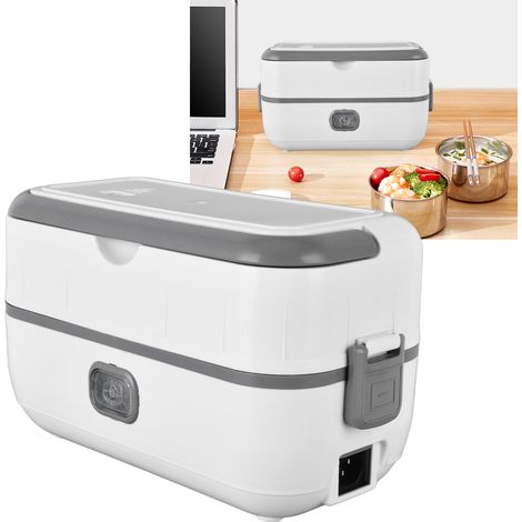 Elektrisch isolierte Lunchbox, quadratische Lunchbox, tragbare Lunchbox mit Steckeranschluss, dampfende und isolierte Lunchbox (1/5)