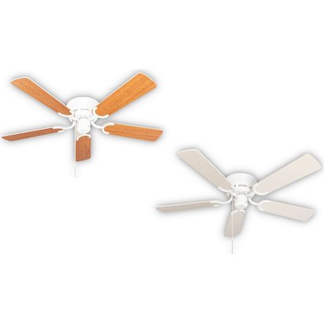 Ceiling fan Kisa Deluxe WH White / Maple (1/5)