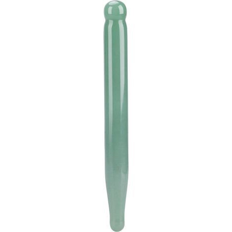 Bâton de massage en cristal poli en pierre naturelle (Aventurine verte) - relaxation santé, sculpture apaisante, 1 pièce (1/5)