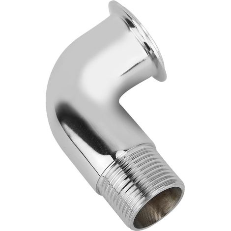 Robinet de chasse d'eau en cuivre durable G3/8" Accessoire de décoration pour toilettes domestiques (1/5)