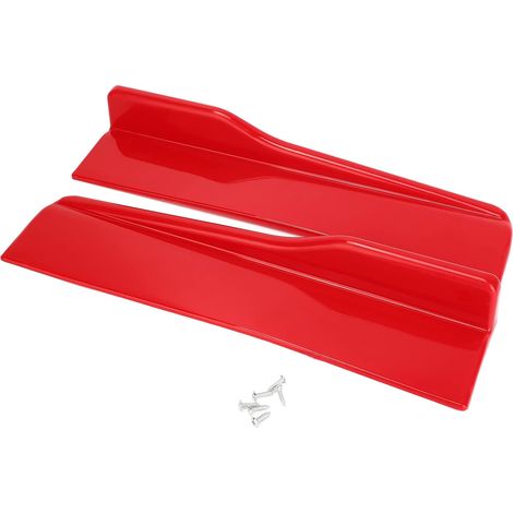 Aileron de pare-chocs de voiture, 2pcs séparateur de diffuseur d'ailettes universel anti-rayures de jupe latérale de voiture pour automobiles (1/5)