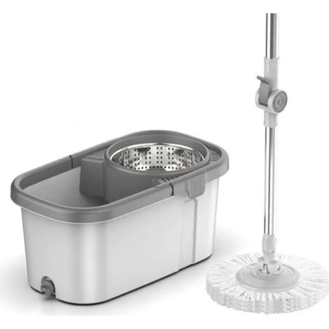Balai magique rotatif à 360° avec manche extensible en acier, en vente en gros. Offre spéciale  (1/5)
