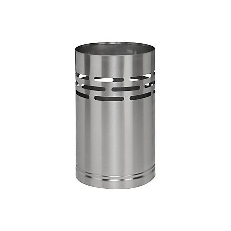 VAR  Cestino  acciaio inox spazzolato opaco  capacità 15 l 