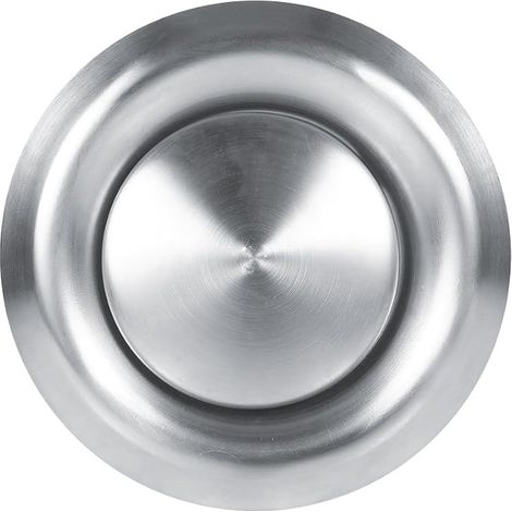 Adjustable Ventilation Mouth, Stainless Steel Adjustable Round Ventilation Opening Grille Cover for Plate Air Outlet Valve for Home Wall and Ceiling (125mm) (1/4)