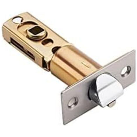 Loquet à mortaise tubulaire 60/70 mm – Fer plaqué – Ignifuge – Pour poignées de porte à levier – Mécanisme de verrouillage à ressort (1/5)