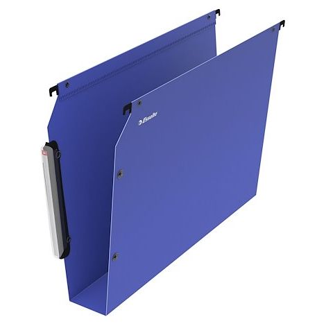 Dossier suspendu plastique Esselte pour armoires fond 50 mm à bouton pression - couleurs assorties - Lot de 10 (1/3)