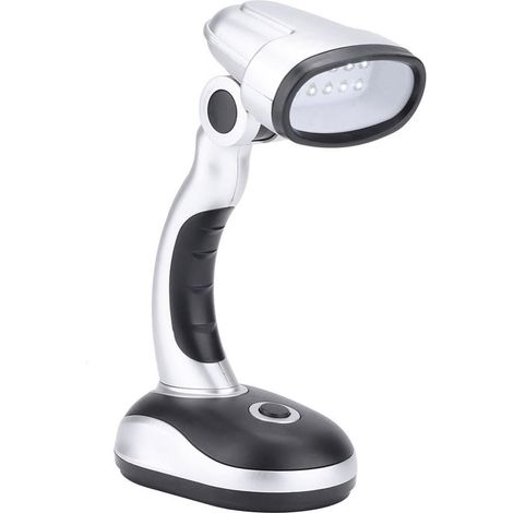 Réglable 12 LED lampe de table Eye Care lampe de table de lecture alimenté par batterie (1/5)