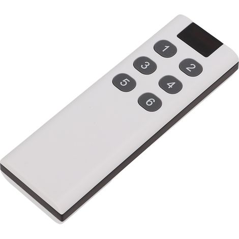 Télécommande sans fil 6 boutons 433 MHz, portée 100 m, design élégant et haute sensibilité pour usage domestique et professionnel. (1/5)
