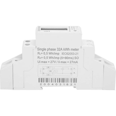 Intelligenter Miniatur-Wattstundenzähler mit LCD-Anzeige für einphasige Elektrizität, Modell DDS5188, 230 V (1/5)