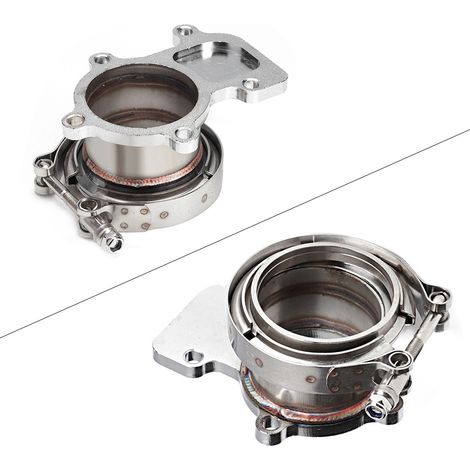 Adaptateur en acier inoxydable pour bride de descente turbo Holset WH1C HX35 HX35W vers bride V-band 3"