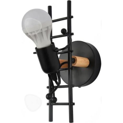 Applique Murale Interieur Lampe Murale Moderne Design Cr&eacuteative Escalade Humano&iumlde Lampe de Mur Art D&eacute