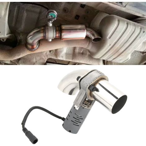 Soupape d'échappement électrique en acier inoxydable avec commande à distance, vanne de coupure pour silencieux et tuyau d'échappement. (1/5)