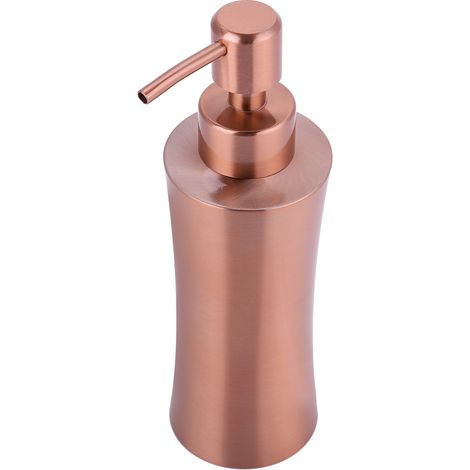 Flacon de gel douche en acier inoxydable 304, distributeur de savon pour les mains en or rose (1/5)