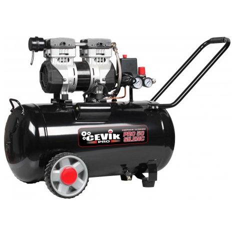 COMPRESSEUR SILENCIEUX 1,5HP SANS HUILE - 50 L