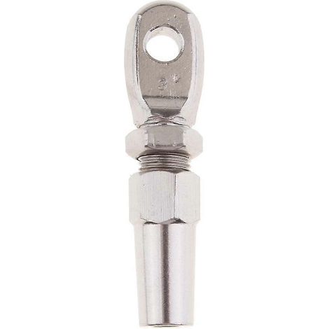 Cosse à œillet sans sertissage en acier inoxydable 316 marin pour câble métallique de 2,5 mm (1/5)